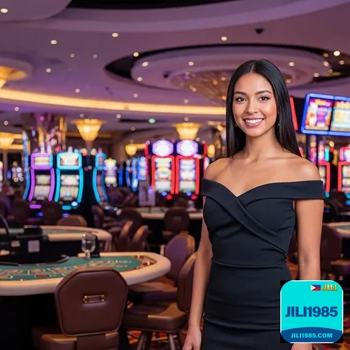 Colorful online slot machines with flashing lights and big win symbols on jili1985 casino platform