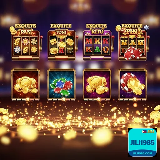 Colorful online slot game interface with spinning reels and bright symbols on jili1985 casino platform
