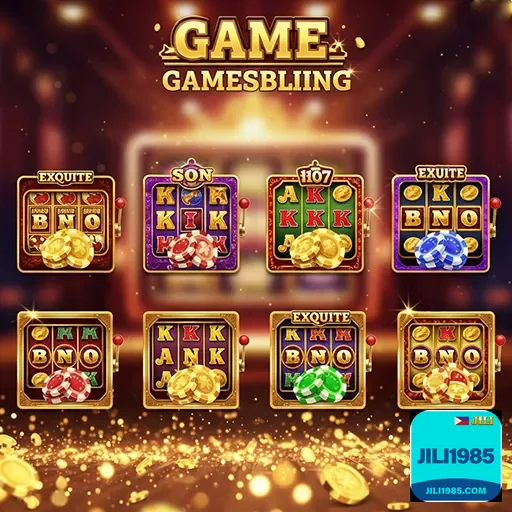 Colorful JILI1985 Games07 casino slot interface with reels, symbols and vibrant graphics on jili1985 site